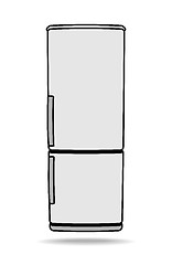 Image showing Fridge vector icon