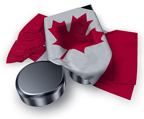 Image showing music note and canadian flag - 3d rendering