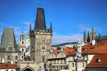 Image showing Lesser Town Bridge Tower, Prague, Czech Republic