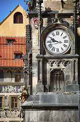 Image showing The Prague old City Hall and Astronomical clock Orloj at Old Tow