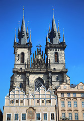 Image showing Church of our Lady Tyn in Prague, Czech Republic