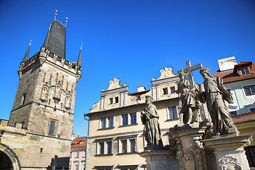 Image showing Lesser Town Bridge Tower, Prague, Czech Republic