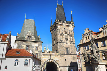 Image showing Lesser Town Bridge Tower, Prague, Czech Republic