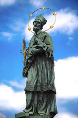 Image showing Statue of St. John of Nepomuk on the Charles Bridge (Karluv Most