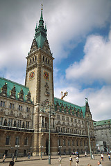 Image showing HAMBURG, GERMANY - AUGUST 22, 2016: View of Hamburg Rathaus (cit