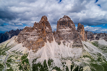 Image showing National Nature Park Tre Cime In the Dolomites Alps. Beautiful n