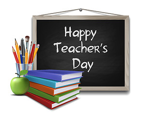 Image showing Teacher s Day vector card.