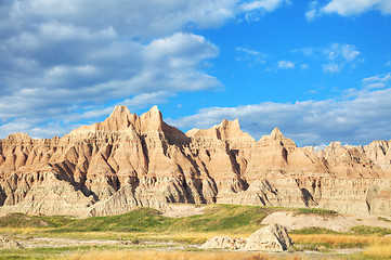 Image showing Scenic view at Badlands National Park, South Dakota, USA