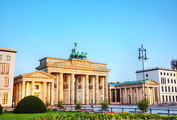 Image showing Brandenburg gate in Berlin, Germany