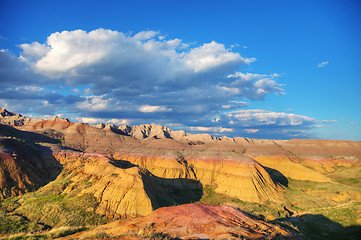 Image showing Scenic view at Badlands National Park, South Dakota, USA