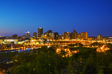 Image showing Overview of downtown St. Paul, MN