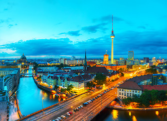 Image showing Aerial overview of Berlin