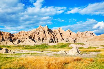 Image showing Scenic view at Badlands National Park, South Dakota, USA