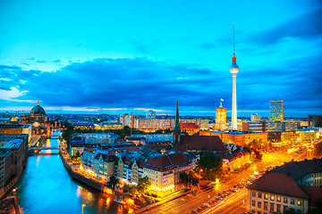 Image showing Aerial overview of Berlin