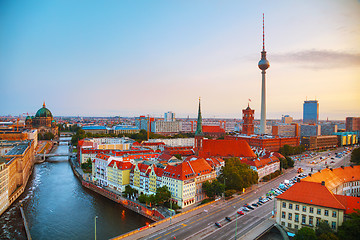 Image showing Aerial overview of Berlin