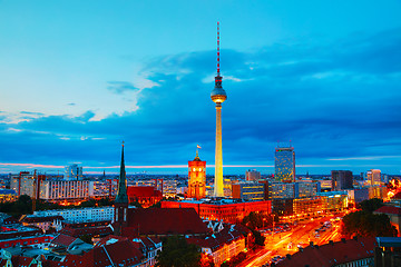 Image showing Aerial overview of Berlin