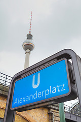 Image showing Alexanderplatz subway station in Berlin, Germany