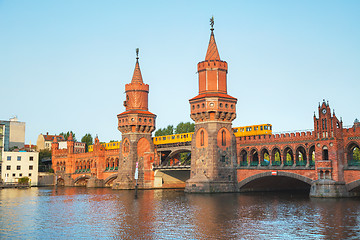 Image showing Oberbaum bridge in Berlin