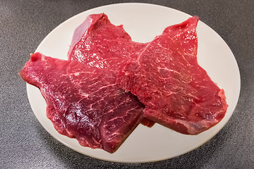 Image showing Meat on the plate.