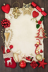 Image showing Christmas Abstract Background Border