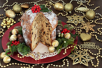 Image showing Christmas Chocolate Panettone Cake