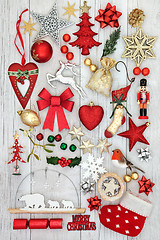 Image showing Christmas Decorative Symbols