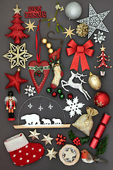 Image showing Christmas Symbols with Decorations