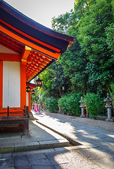 Image showing Temple in Maruyama garden, Kyoto, Japan