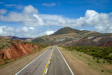 Image showing Desert road in north Argentina quebrada