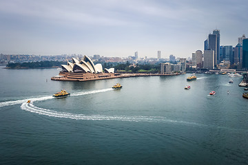 Image showing Sydney city center and Opera House, Australia