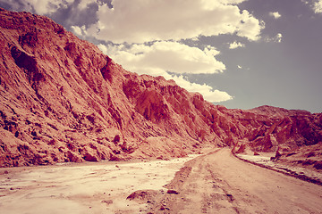 Image showing Valle de la muerte in San Pedro de Atacama, Chile