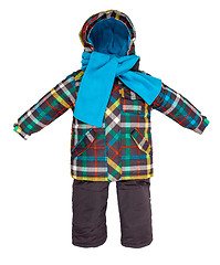 Image showing Childrens snowsuit fall