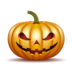 Image showing Scary Jack halloween pumpkin