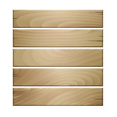 Image showing Vector wooden planks