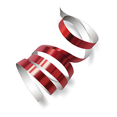 Image showing Festive ribbon on white background