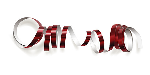 Image showing Festive ribbon on white background