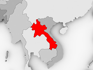 Image showing Map of Laos