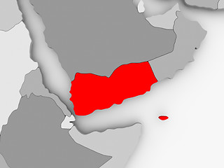 Image showing Map of Yemen