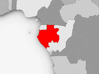 Image showing Map of Gabon