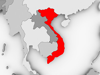 Image showing Map of Vietnam