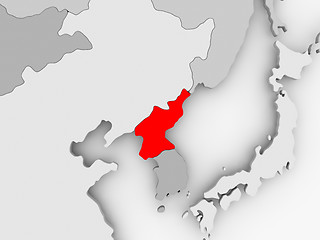 Image showing Map of North Korea