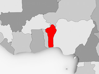 Image showing Map of Benin