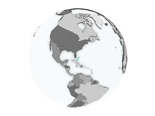 Image showing Bahamas on globe isolated