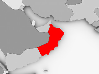 Image showing Map of Oman