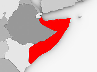 Image showing Map of Somalia