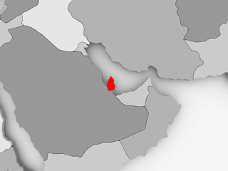 Image showing Map of Qatar