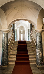 Image showing NOTO, ITALY - 21th June 2017: Luxury entrance of Nicolaci Palace