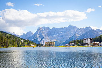 Image showing a Lake panorama -Italy