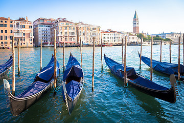 Image showing Venice, Gondolas detail