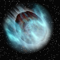 Image showing falling asteriod